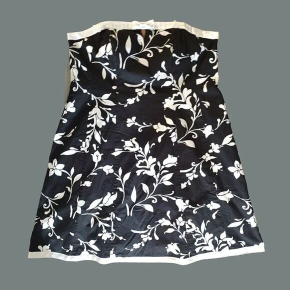 Y2K Black White Floral Whimsigoth Multi Way Rockabily Mini Dress Plussize 24W - Picture 5 of 17